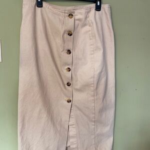 ASOS khaki denim skirt